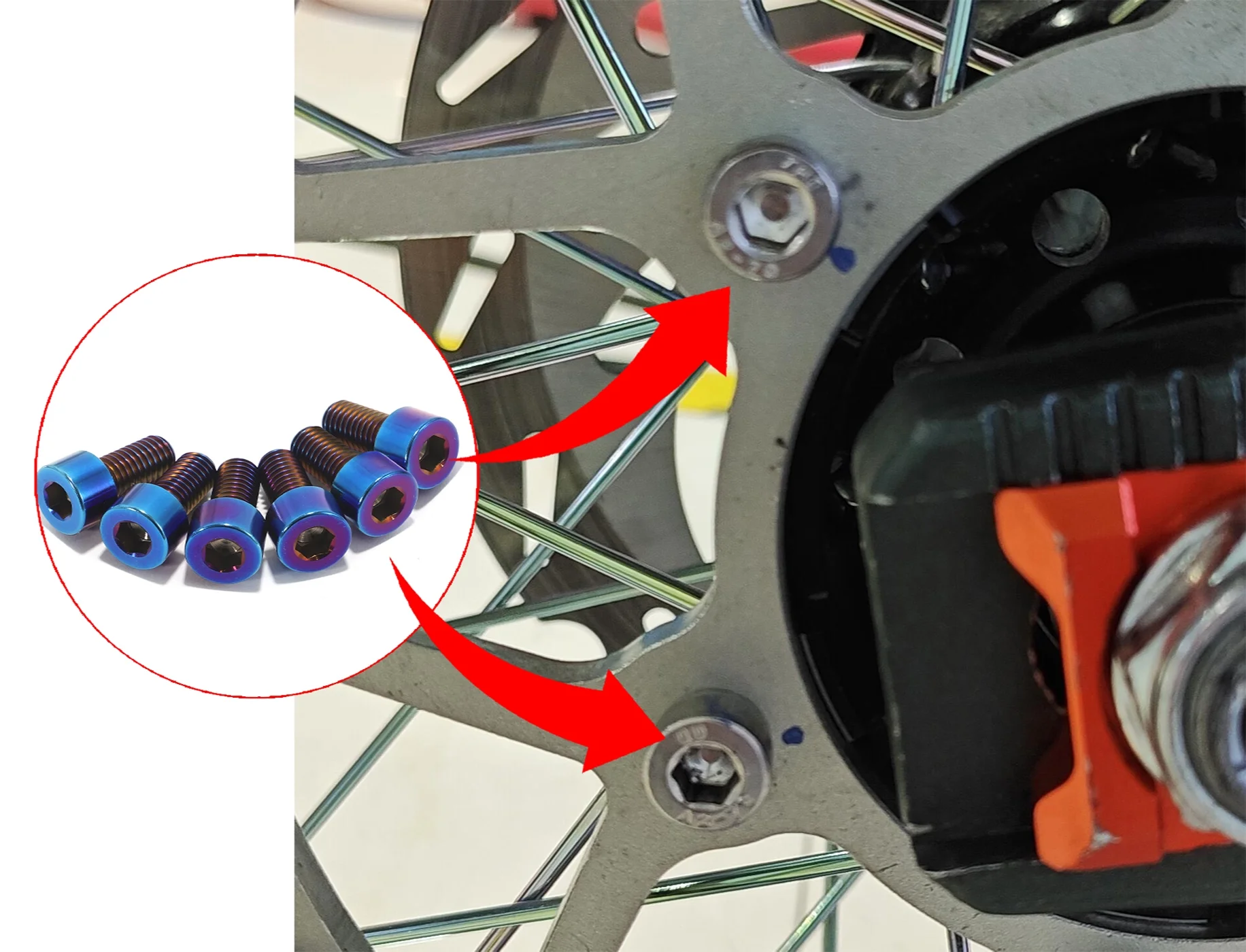 LumexMoto® Rotor Titanium Bolts for Surron Ultra Bee